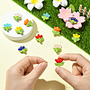 12Pcs 6 Colors Handmade Lampwork Beads LAMP-PA0001-04-4