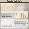 2Pcs Rectangle Wooden Card Slotted Display Stands AJEW-FG0005-78-4