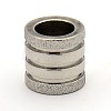 Stainless Steel Textured Beads STAS-M003-02P-2