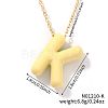 Alloy Initial Pendant Necklaces RS8745-11-2