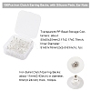 100Pcs Iron Clutch Earring Backs FIND-YW0004-11-3