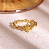 304 Stainless Steel Cuff Open Rings for Women SA-CBA7325-02G-1
