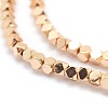 Electroplate Non-magnetic Synthetic Hematite Beads Strands G-L485-10A-LG-2