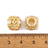 Rack Plating Alloy European Beads FIND-C055-06G-3