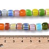Handmade Millefiori Glass Chevron Beads LAMP-Z019-02A-4