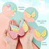 AHADEMAKER 50Pcs 5 Colors Cloth Embossed Wing Ornament Accessories FIND-GA0002-54-3