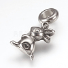 316 Surgical Stainless Steel Bunny European Dangle Charms STAS-G164-24AS-1