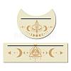 2Pcs 2 Style Natural Wood Card Stand for Tarot DJEW-GF0001-33I-1