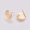 Brass Ear Stud Findings X-KK-S336-15G-2