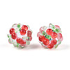 Fruit Round Resin Beads RESI-T059-03F-1
