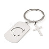 1Pc Stainless Steel Keychains KEYC-TADJ0001-08C-1