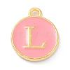 Golden Plated Alloy Enamel Charms ENAM-Q437-14L-1