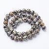 Natural Dalmatian Jasper Beads Strands GSR004-3