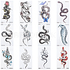 Snake Water Proof Removable Temporary Tattoos Stickers AJEW-WH20048-49-7