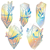 5Pcs Colorful Suncatcher Rainbow Prism Electrostatic Glass Stickers DIY-WH0409-69C-1