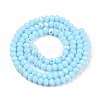 Electroplate Opaque Solid Color Glass Beads Strands EGLA-A044-P3mm-L06-2