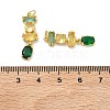 Brass Micro Pave Cubic Zirconia Pendants KK-H259-12A-G01-3