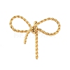 Ion Plating(IP) 304 Stainless Steel Twisted Bowknot Links Connector Charms STAS-S125-01G-1