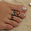 3Pcs 3 Styles Heart Iron Cuff Toe Rings Sets FS-WG0D8D1-01-2