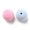 Flocky Acrylic Beads OACR-T005-27-14mm-2