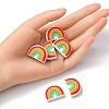 6Pcs Food Grade Eco-Friendly Silicone Focal Beads SIL-YW0001-04F-5