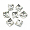 Pointed Back Glass Rhinestone Cabochons RGLA-T027-14x14mm-01-1