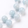 Natural Celestite/Celestine Beads Strands G-I203-A-8mm-3