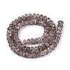 Crackle Transparent Glass Beads Strands GLAA-N069-02A-02-2