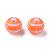 Opaque Striped Acrylic Beads MACR-S373-27B-04-2