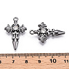 Alloy with Rhinestone Pendants X-PALLOY-N176-12B-NR-3