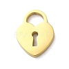Ion Plating(IP) 304 Stainless Steel Laser Cut Charms STAS-N104-11G-1