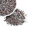 Opaque Picasso Cylinder Glass Beads SEED-Q039-06A-12-1