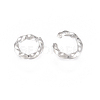 304 Stainless Steel Twisted Jump Rings X-STAS-G225-10P-07-2