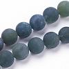 Natural Moss Agate Beads Strands G-F520-58-4mm-1