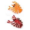 2Pcs 2 Colors Glass Seed Beaded Pendants PALLOY-MZ00903-1
