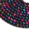 Grade AB Natural Tiger Eye Beads Strands X-G-F591-18-8mm-06-4