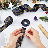 SUPERFINDINGS 6M 3 Styles Christmas Double Face Printed Polyester Ribbons OCOR-FH0001-26B-3