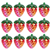 30Pcs Electroplate Opaque Acrylic Pendants PACR-SC0001-10-1