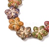 Painted Glass Beads Strands X-GLAA-B037-12B-12B-3