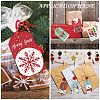 Rectangle Christmas Theme Kraft Paper Cord Display Cards CDIS-K003-02C-5