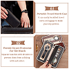 Rectangle 2 Slot PU Leather Watch Storage Zipper Boxes CON-WH0094-08A-2