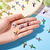 21Pcs Angel Glass Pendants PALLOY-TAC0129-6
