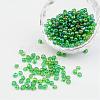 Transparent Rainbow Colours Round Glass Seed Beads X-SEED-A007-4mm-167-1