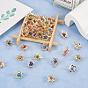 50Pcs 10 Colors Rhinestone Pendants IFIN-TA0001-53-13