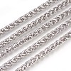 Tarnish Resistant 304 Stainless Steel Wheat Chains CHS-L017-21C-1