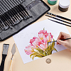 23Pcs Wool & Nylon Painting Brush and 1Pc 304 Stainless Steel Scraper AJEW-WH0696-657-3