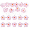 10Pcs Transparent Handmade Bumpy Lampwork Beads LAMP-TADJ0001-48E-1
