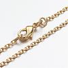 Brass Chain Necklaces MAK-F013-04G-2