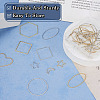 40Pcs 16 Style Alloy Linking Rings FIND-PJ0001-27-5
