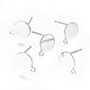 Non-Tarnish 304 Stainless Steel Ear Stud Components X-STAS-F227-19A-P-1